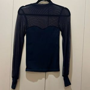 Free People Light Up Layering sheer mock neck